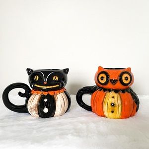 Johanna Parker Pumpkin Peep Mugs Set of 2